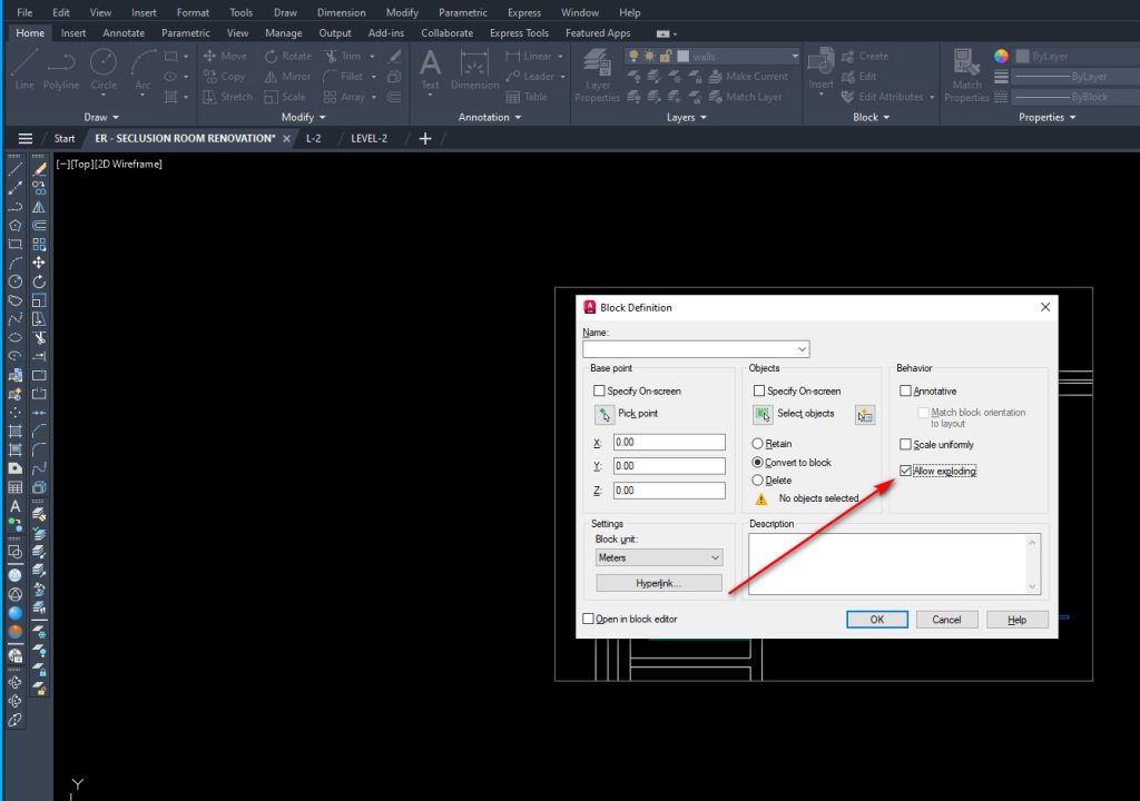 Can't Explode Block in CAD