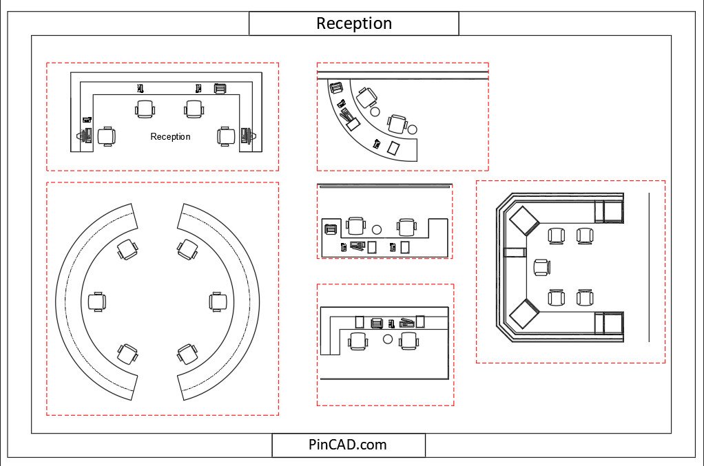 Reception CAD Block