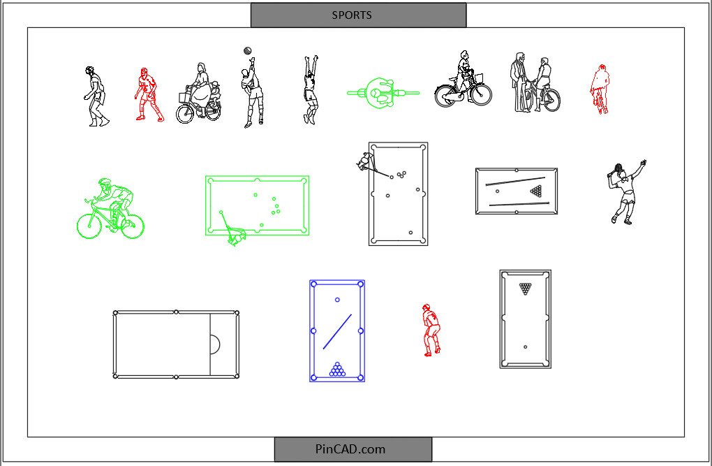 Sports CAD Block