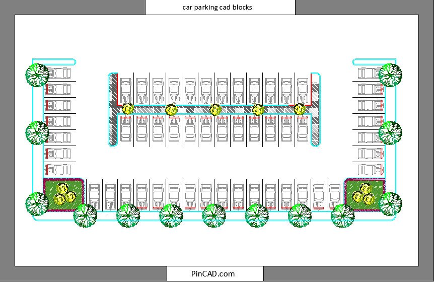 car parking cad blocks