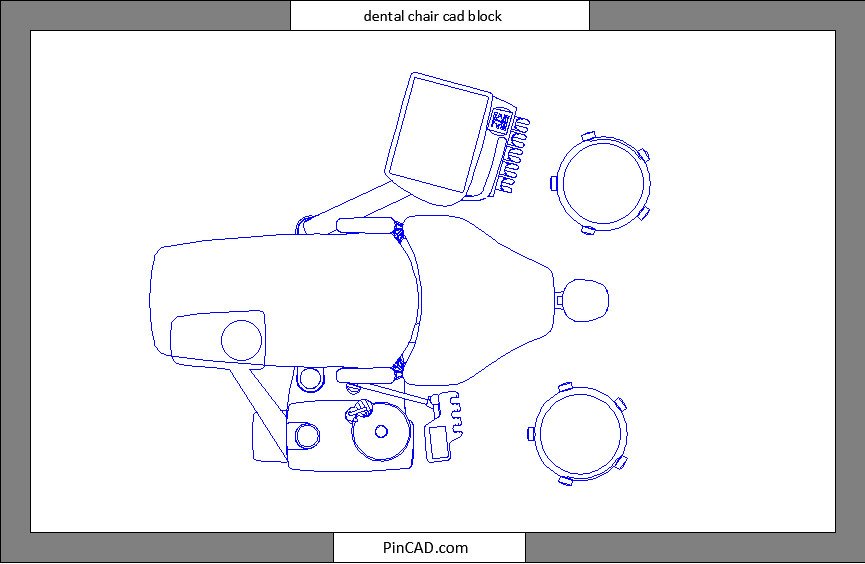 dental chair cad block