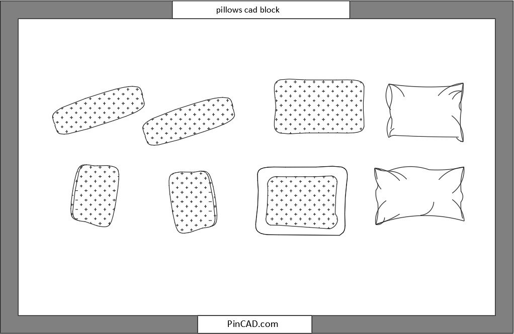 Pillows CAD Block