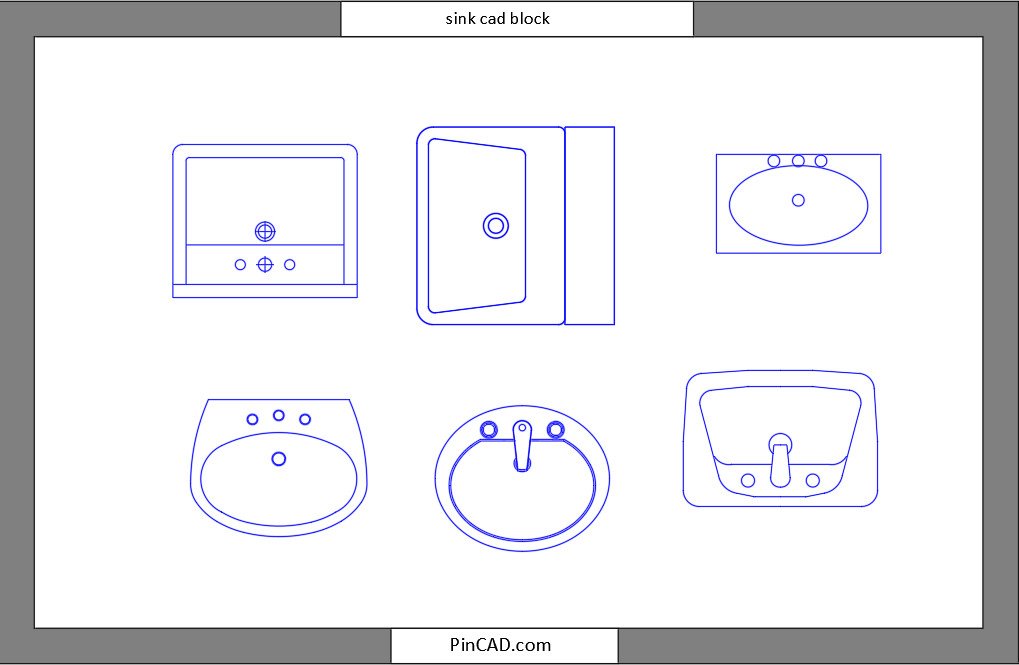 sink cad block