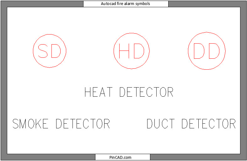 Autocad fire alarm symbols