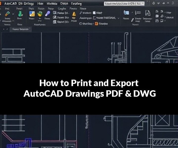 How to Print and Export AutoCAD Drawings PDF & DWG