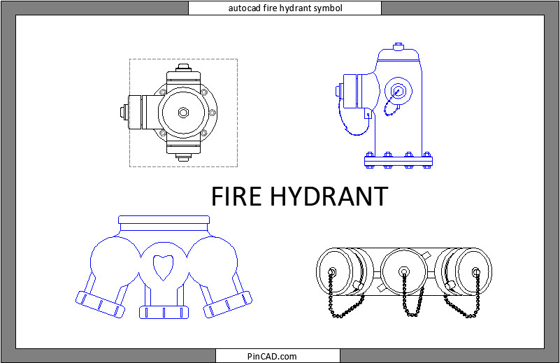 autocad fire hydrant symbol