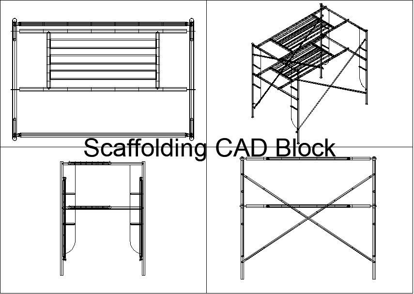 scaffolding cad block