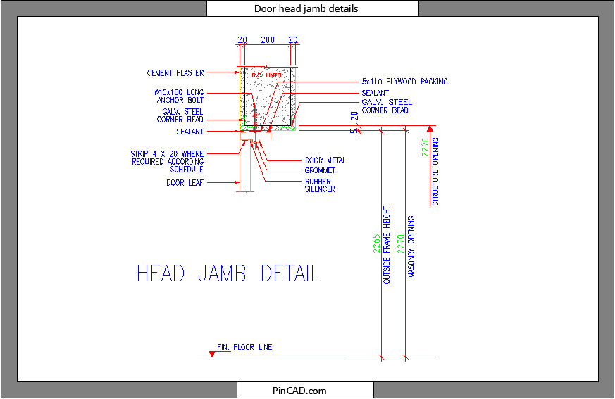door head jamb