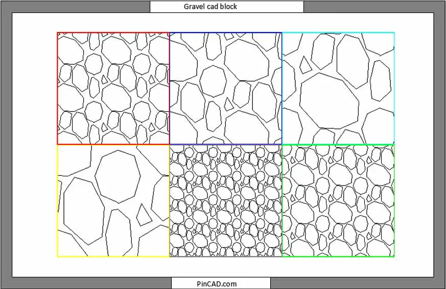 gravel cad block