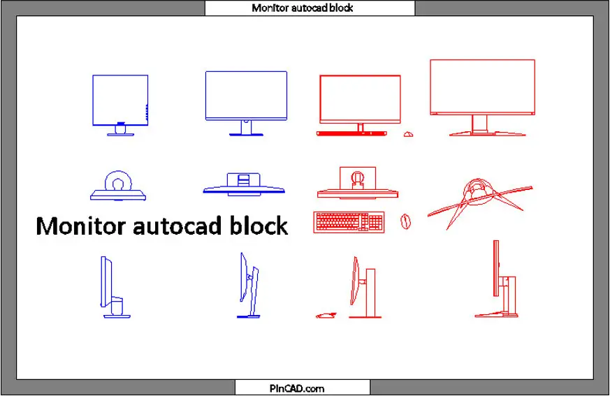 monitor autocad block