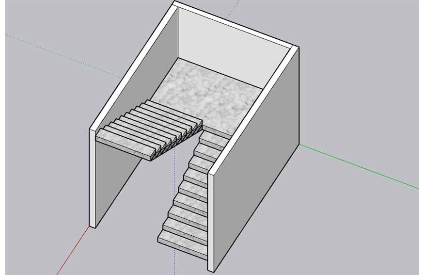 staircase sketchup model