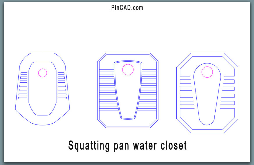 squatting pan water closet
