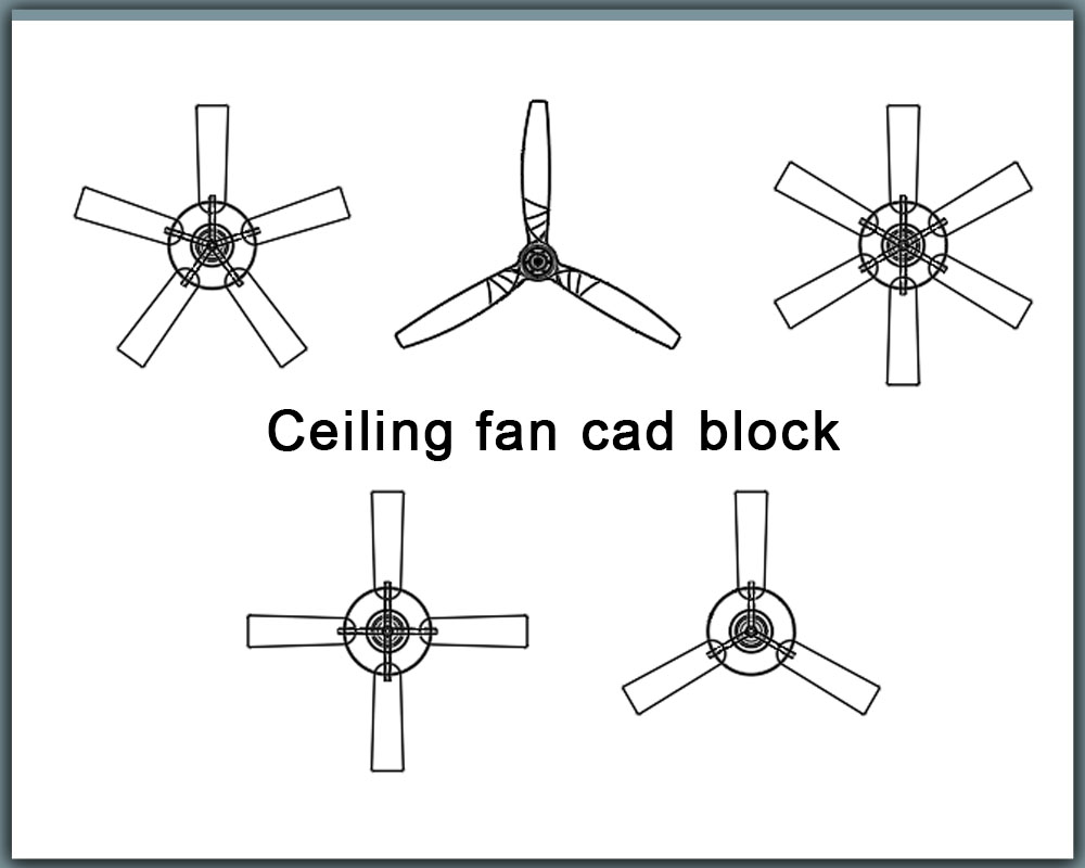 ceiling fan cad block