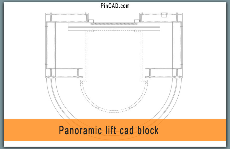 panoramic lift cad block