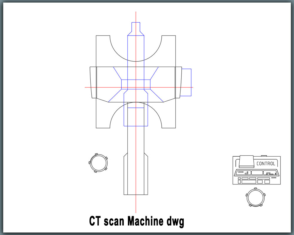 ct scan machine dwg