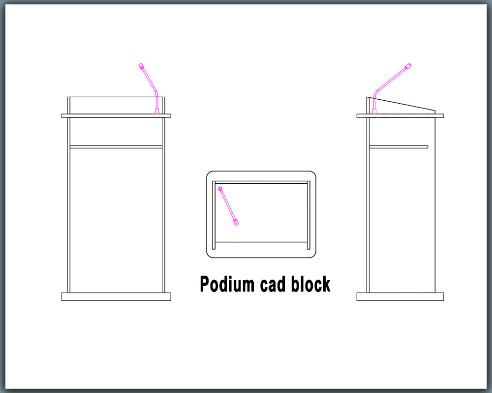 podium cad block