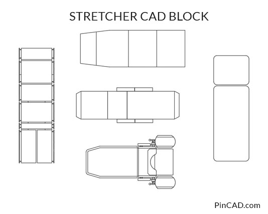 Stretcher CAD Block Free Download DWG File - PinCad