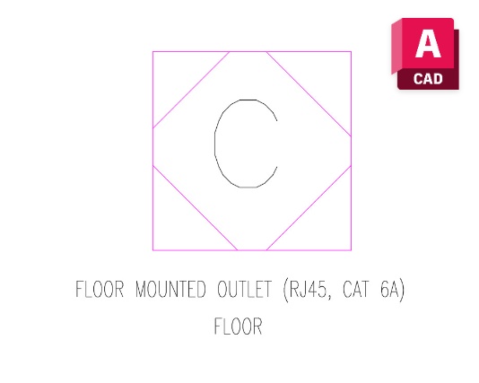 Floor Mounted Outlet Rj45
