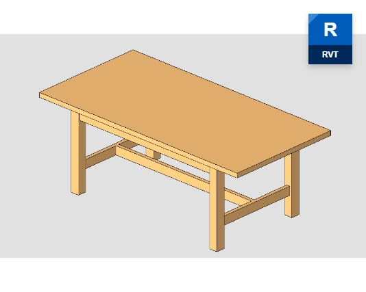 Square Dining Table Revit Family
