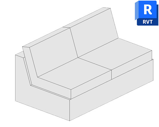 revit family sofa