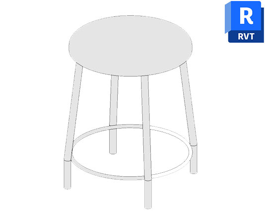 stool table round revit
